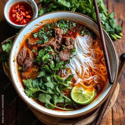  Bún Bò Huế : Un bouillon épicé à la saveur umami qui saura ravir vos papilles!